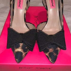 Betsey Johnson Prince P Leopard Pumps
